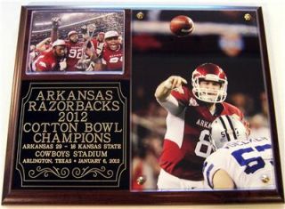 Arkansas Razorbacks 2012 Cotton Bowl Champions NCAA Sec Photo Plaque 