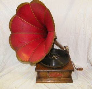 Antique 1901 Columbia Standard Model A Phonograph Victrola Excellent 