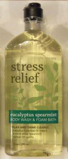 Bath Body Aromatherapy Stress Relief Eucalyptus Spearmint Wash Foam 