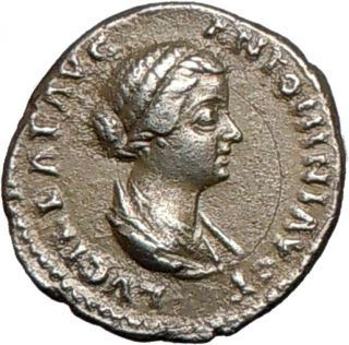 Lucilla Lucius VERUS Wife 164AD Quality Authentic Ancient Silver Roman 