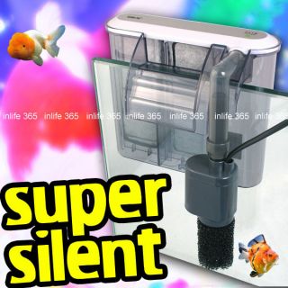 External Super Silent Aquarium Fish Tank Slim Filter