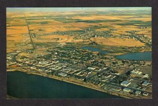   Aerial view Moses Lake WASHINGTON Postcard nr Larson Air Force Base PC