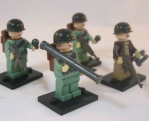 LEGO US Army INFANTRY SOLDIER Marine Corps USMC WW2 Military Figure 