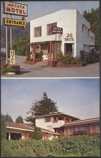 Vintage Postcard Arcata Motel US 101 California 533480