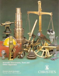 Christies Scientific Instruments Tools and Apparatus July 18 1996 