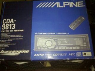 ALPINE CDA 9813 COMPETITION CAR STEREO HEAD UNIT LOOK 60x4 Remote CD 
