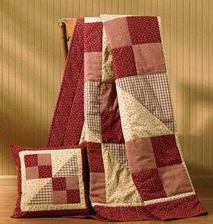 New Park Designs Apple Jack Quilted Throw 50x60