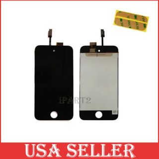   Glass LCD Display Screen Assembly for Apple iPod Touch 4 Black