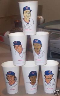1973 Cleveland Indians Arthur Treachers Set of 6 Cups