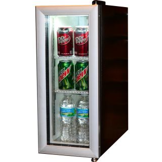 Compact Beverage Display Cooler Refrigerator Commercial Glass Door 
