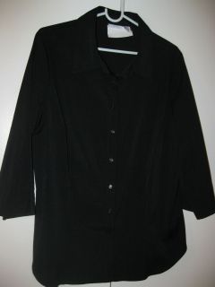 APT. 9 (GREAT CONDITION) BLACK SIZE 1X Stretchy Blouse Top
