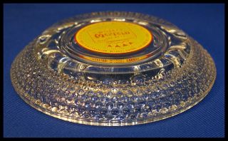 Vintage Best Western Hotel Bubble Drop Clear Glass Ashtray ★ Free 