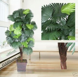 Fan Palm x5 Artificial Tree Silk Plant New 956