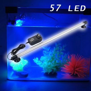 57 LED Blue 18 7inch Aquarium Fish Tank Strap Light Bar Waterproof 