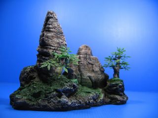 Mountain View Aquarium Ornament tree   Rock Cave stone