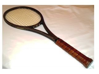   Original Black Graphite Autographed Arthur Ashe Tennis Racquet