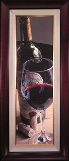 THOMAS ARVID Shine Like It Does GICLEE FRAMED Wine Glass COA