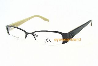  103855 1 armani exchange ax 124 black 0jgm optical eyeglasses frame 