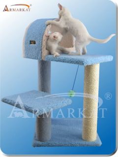 Armarkat Sky Blue Cat Furniture Tower Pet Tree Condo 4 Level B2903 