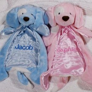 Adorable Huggy Buddy Blankie Personalized Baby Blanket