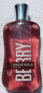 Bath and Body Works Berry Signature Vanillas Vanillla Shower Gel New 