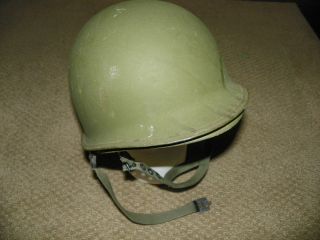   US Army Helmet & Liner Standard Infantry Shell RARE Paratrooper Liner
