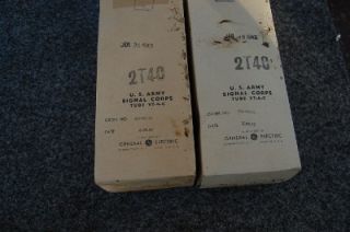   SEALED Boxes GE VT4C Army Signal Corps Power Tubes VT 4 C 1943