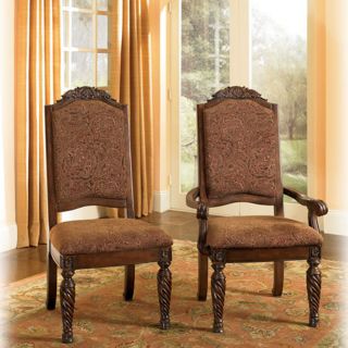 ASHLEY NORTH SHORE   DINING ROOM UPHOLSTERED ARM CHAIR (2/CN 
