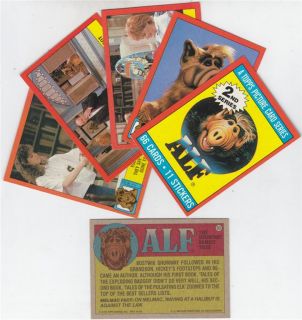  topps alf series 2 complete set 48 91 condition very