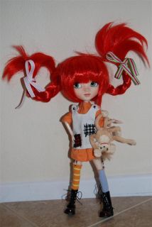 Custom Pullip Doll Pippi Longstocking NIB OOAK One of a Kind Whimsical 