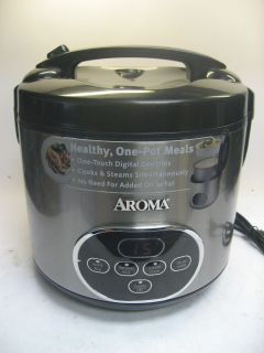Aroma ARC 930SB 10 Cup Sensor Logic Rice Cooker & Food Steamer