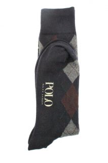 Ralph Lauren New Navy Argyle Knee High Dress Socks 10 13 BHFO