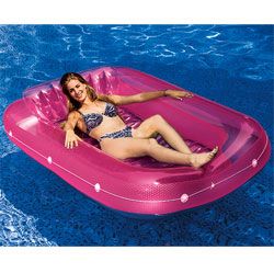 Tan Dazzler Swimming Pool Lounger Chair Pool Float Raft