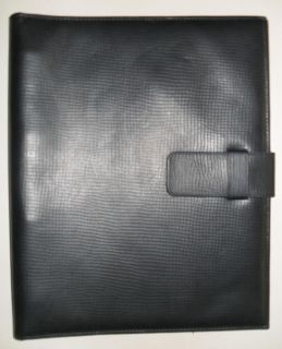 Daines Hathaway A4 Folio Black Genuine Boarded Leather
