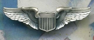 Army Air Corps Pilot Wings Air Force Aviator Badge Insignia Pin
