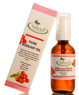 Rosehip Seed Oil 100 Pure Cold Pressed Natural 2oz 609456139496