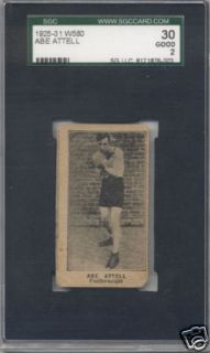 1923 W580 Strip Card Abe Attell SGC 30 Black Sox RARE