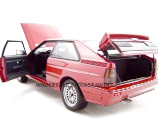   diecast model of 1988 audi quattro tizianred metallic by autoart has