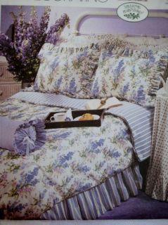 McCalls Laura Ashley Lilac & Lavendar Bedroom Pattern Duvet Cover 