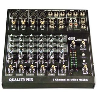 Channel XLR Mic Line PA Audio Mixer Mixing Board