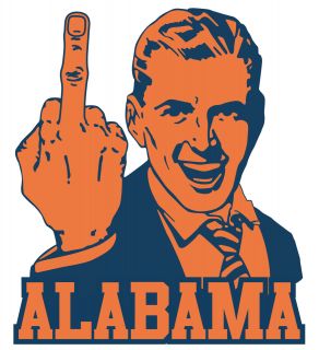auburn 5 anti alabama decal these are contour cut vinyl decals these 