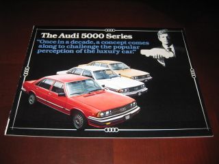 1981 Audi 5000 Sales Brochure Diesel Turbo