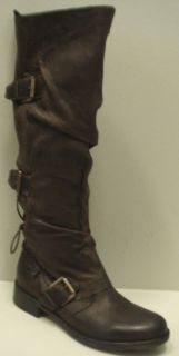 Boutique 9 Marl Buckle Boots in Dark Brown