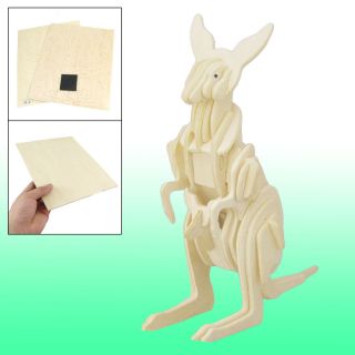 Child Intelligence Assemble Wooden Kangaroo Model Toy