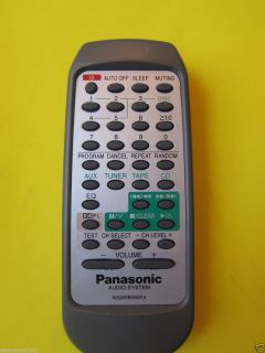 Panasonic Audio System Remote Control N2QAHB000014