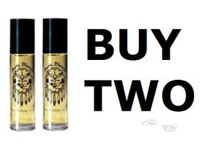 LOT OF TWO BOTTLES AURIC BLENDS EGYPTIAN GODDESS Perfume Oil vial Roll 