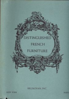 Vintage Catalog Distinguished French Furniture Brunovan