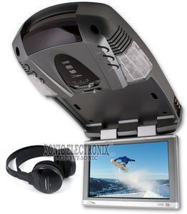 Audiobahn AVM3102DVD 10 2 Overhead Video DVD Player W Head Phones