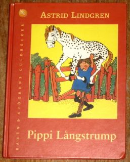 Pippi Langstrump by Astrid Lindgren in Swedish Longstocking Hardcover 