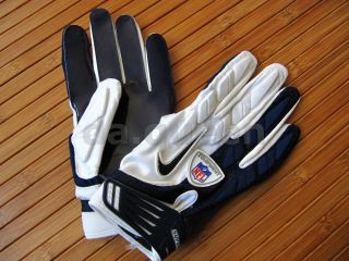 Mens Nike Superbad SG NFL Football Receiver Gloves White Gray Black 
